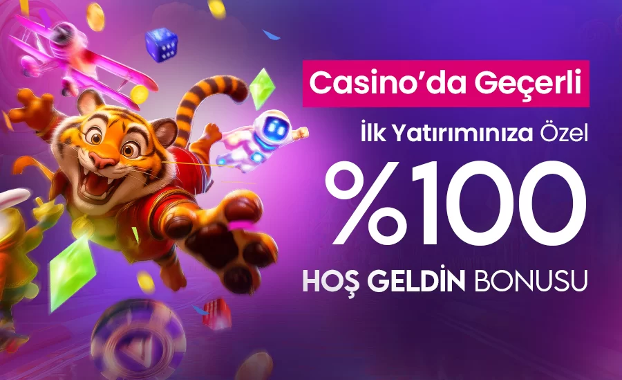 100% Casino Hoşgeldin bonusu