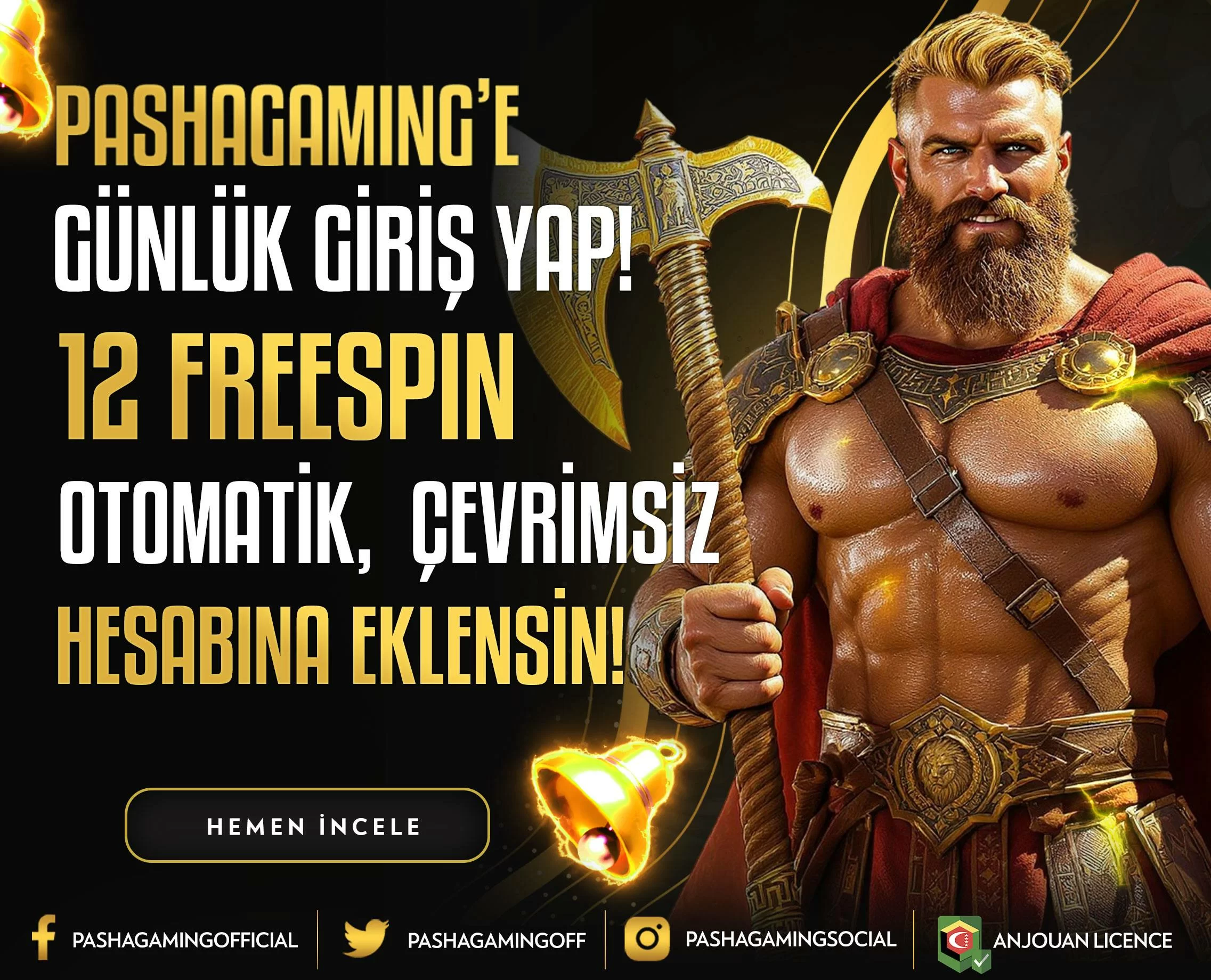 PASHAGAMİNG'E GİRİŞ YAP 12 FREESPİN KAZAN!