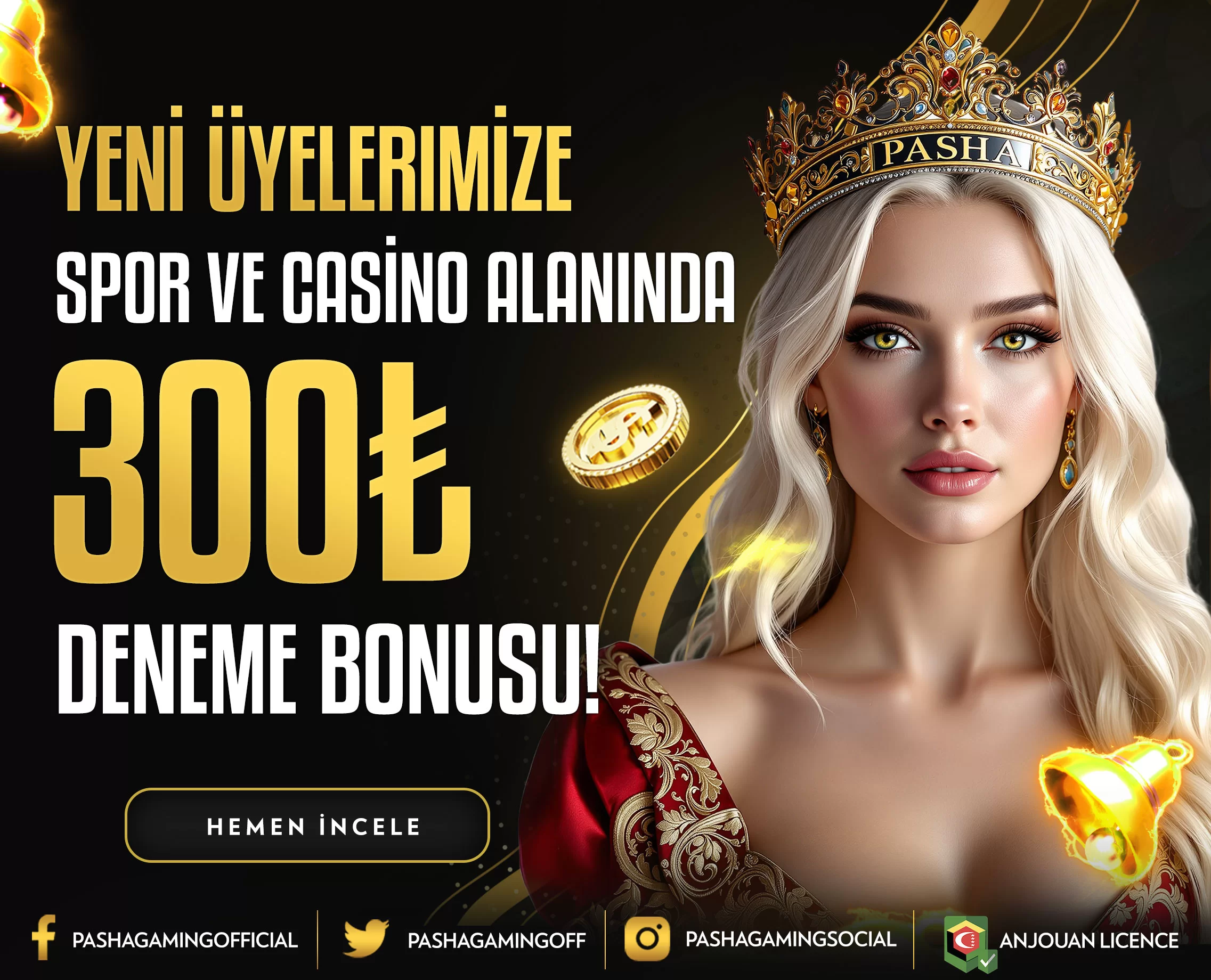 300TL CASİNO & SPOR DENEME BONUSU!