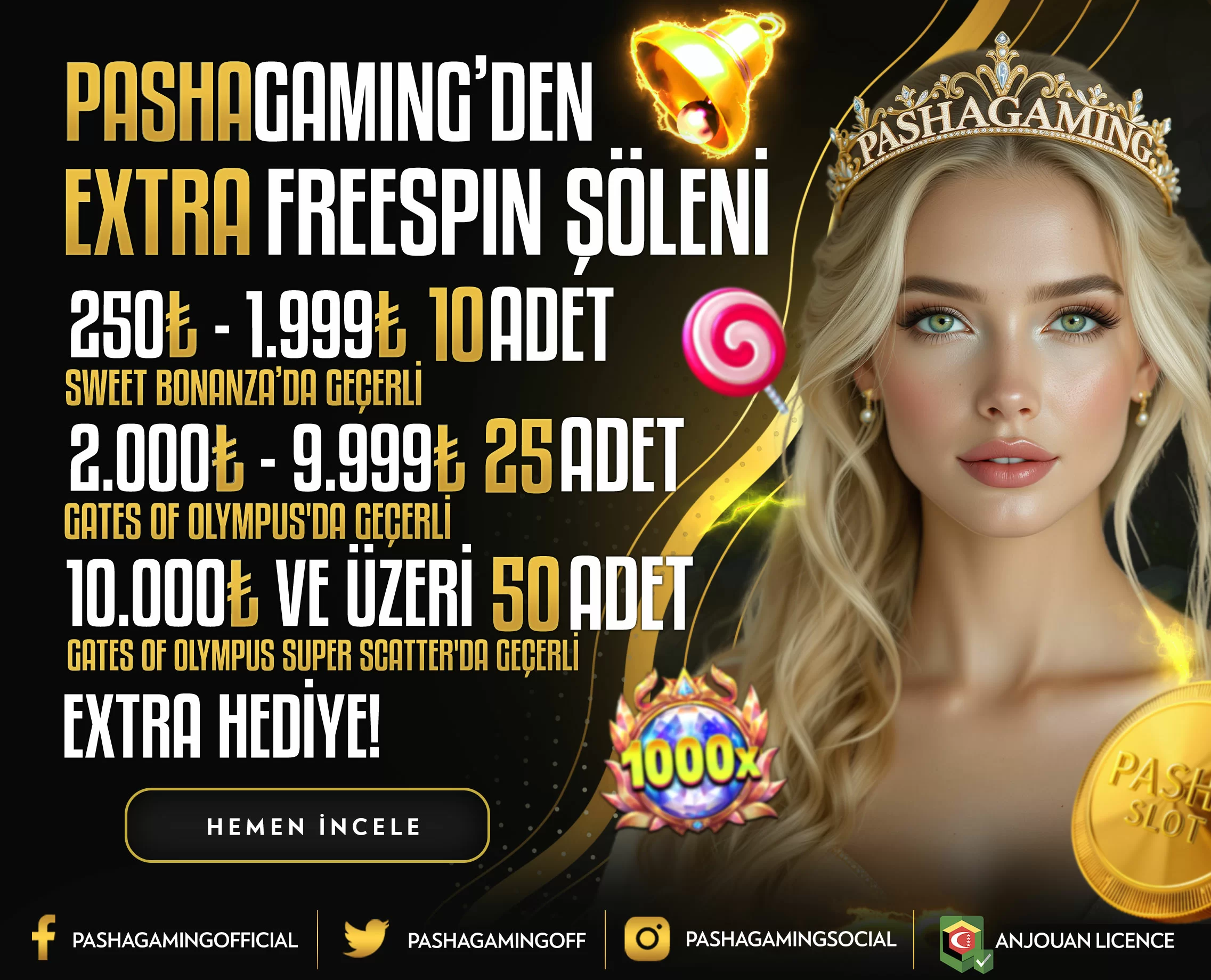 HER YATIRIMINIZA FREESPİN PASHAGAMİNG'DE!