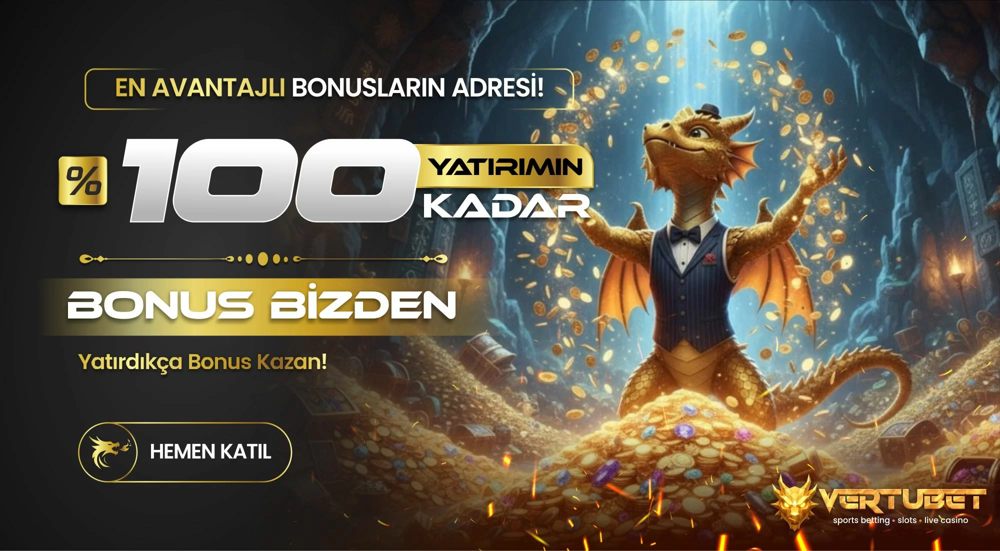 %100 YATIRIMIN KADAR BONUS BİZDEN