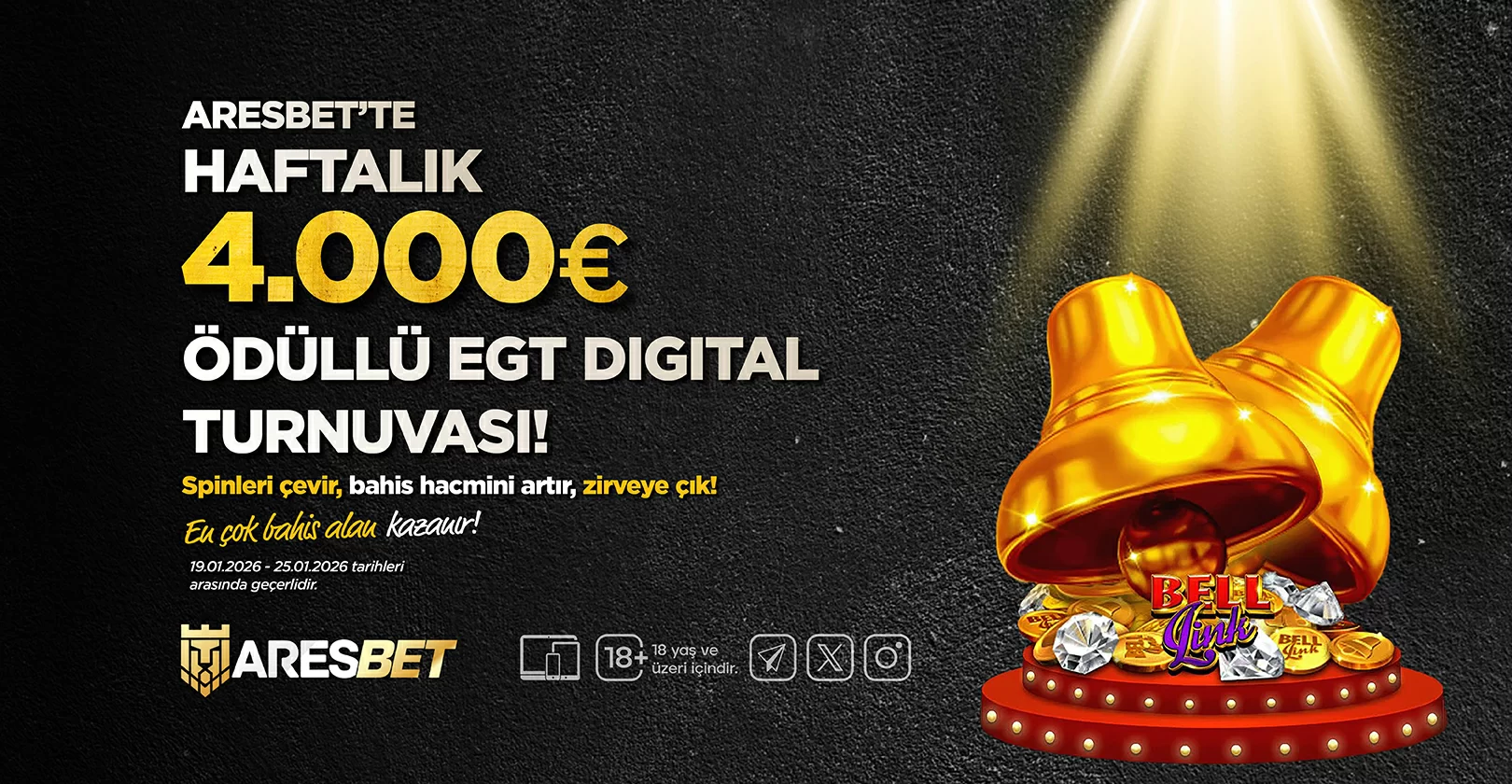 HAFTALIK 4.000€ ÖDÜLLÜ EGT DIGITAL ÖZEL SLOT TURNUVASI!