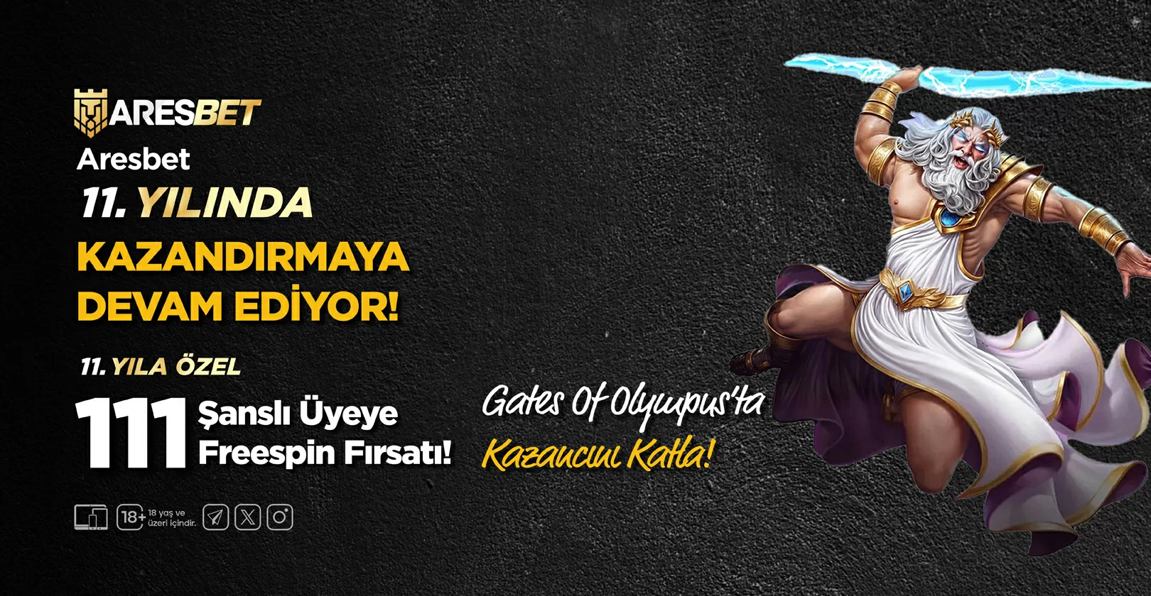 ARESBET 11. YILINDA KAZANDIRMAYA DEVAM EDIYOR!