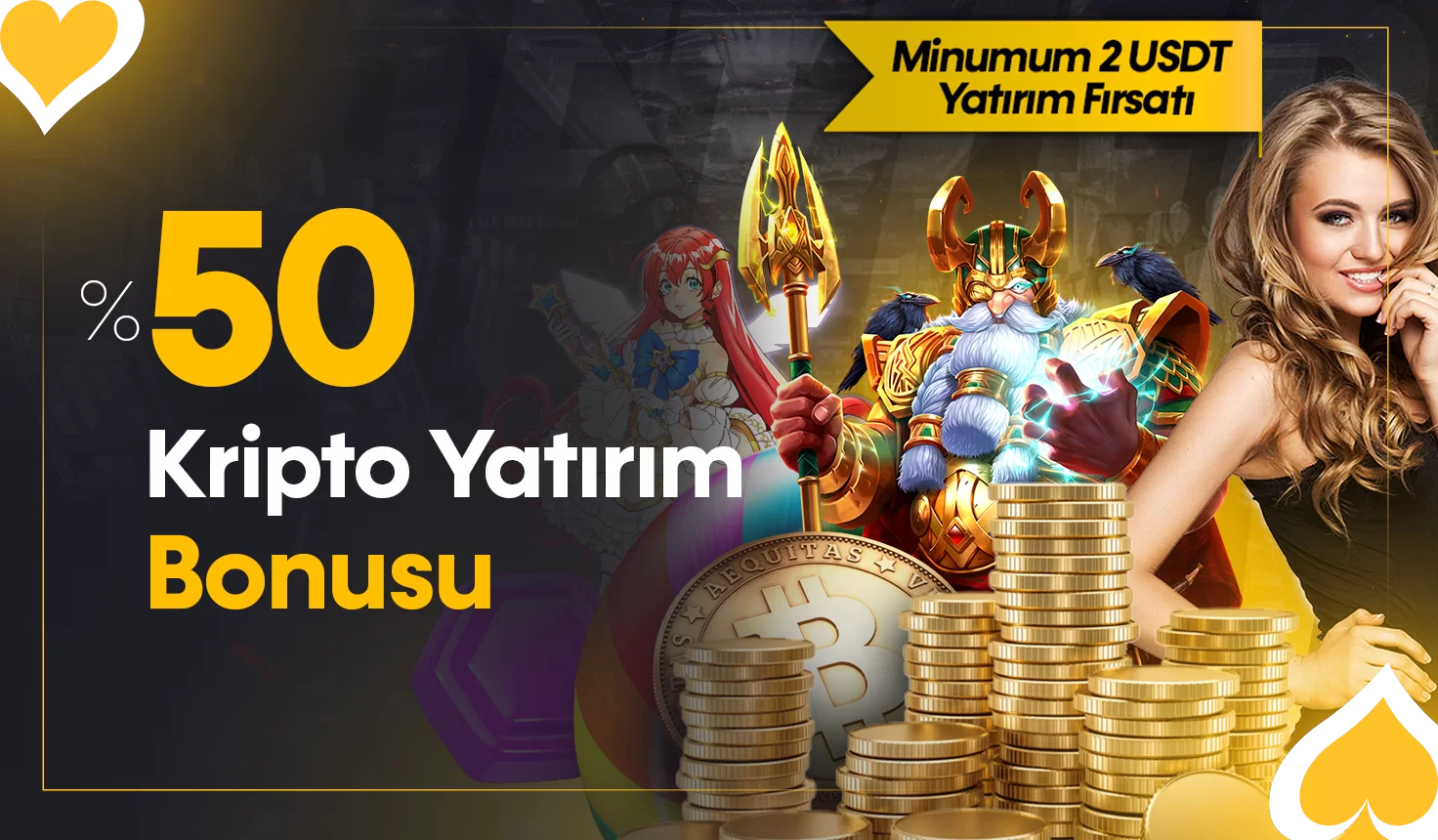 %50 Kripto Yatırım Bonusu
