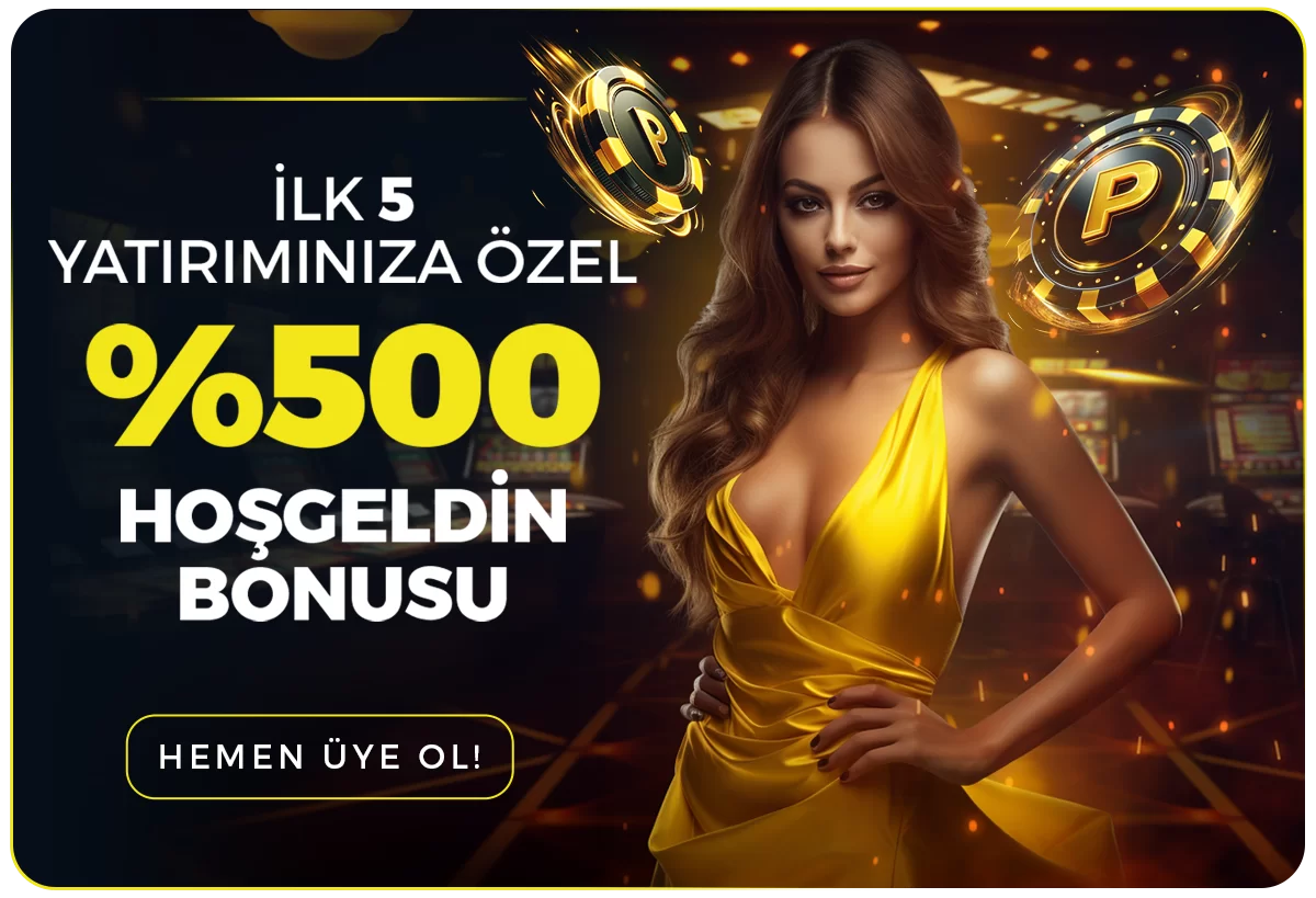 İLK 5 YATIRIMINIZA ÖZEL %500 HOŞGELDİN BONUSU
