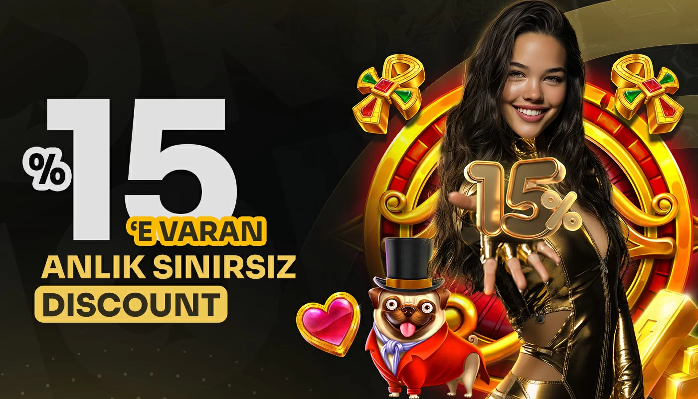 %15'E VARAN ANLIK SINIRSIZ DİSCOUNT
