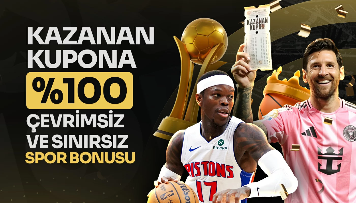 KAZANAN KOMBİNE KUPONUNA %100 ÇEVRİMSİZ BONUS