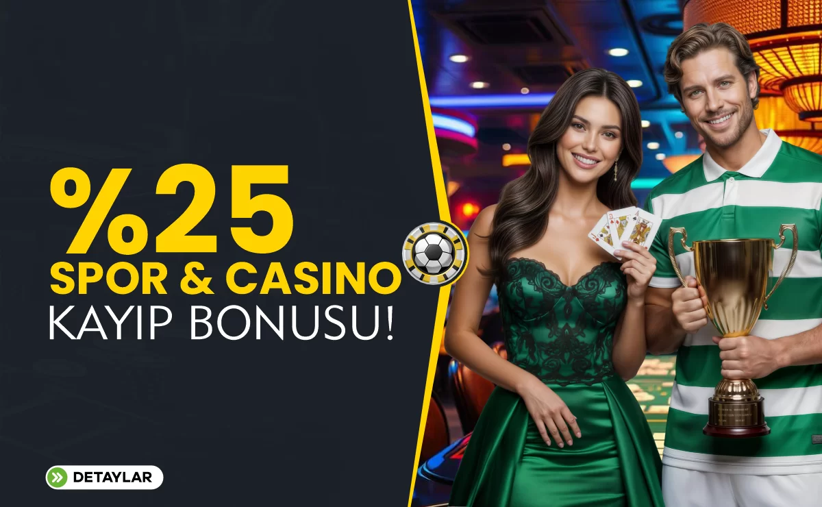 %25 SPOR & CASINO KAYIP BONUSU