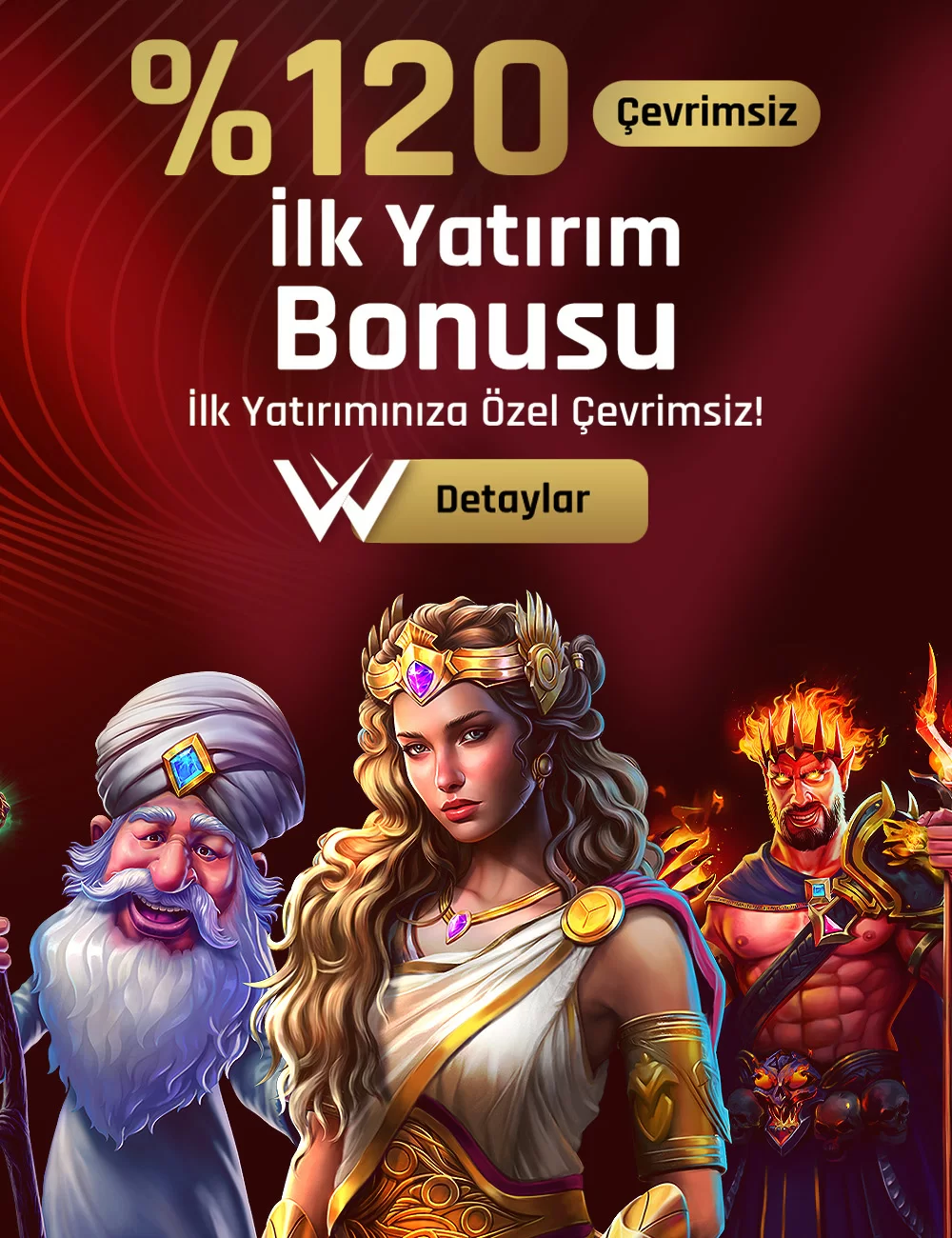 %120 Çevrimsiz İlk Yatırım Bonusu
