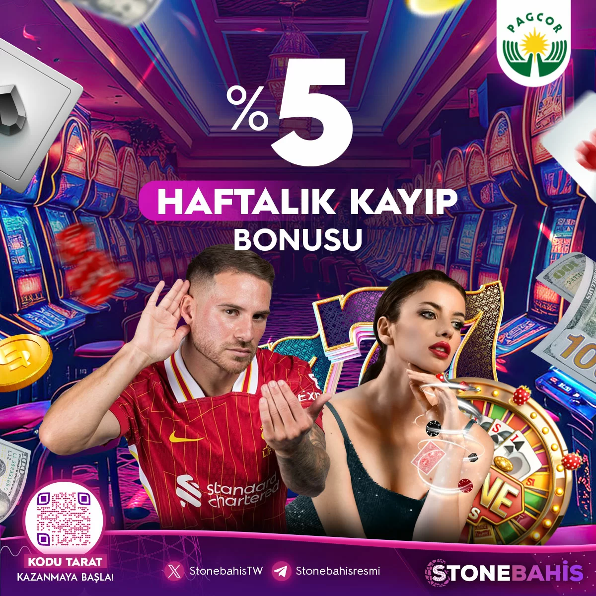 % 5 HAFTALIK KAYIP BONUSU