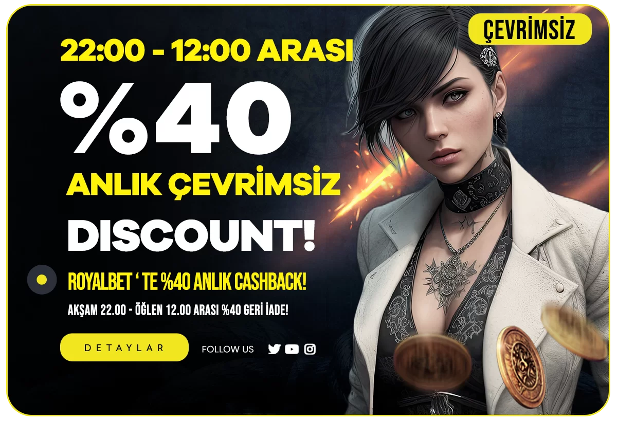 GECELERİN YILDIZI ! %40 NAKİT KAYIP BONUSU