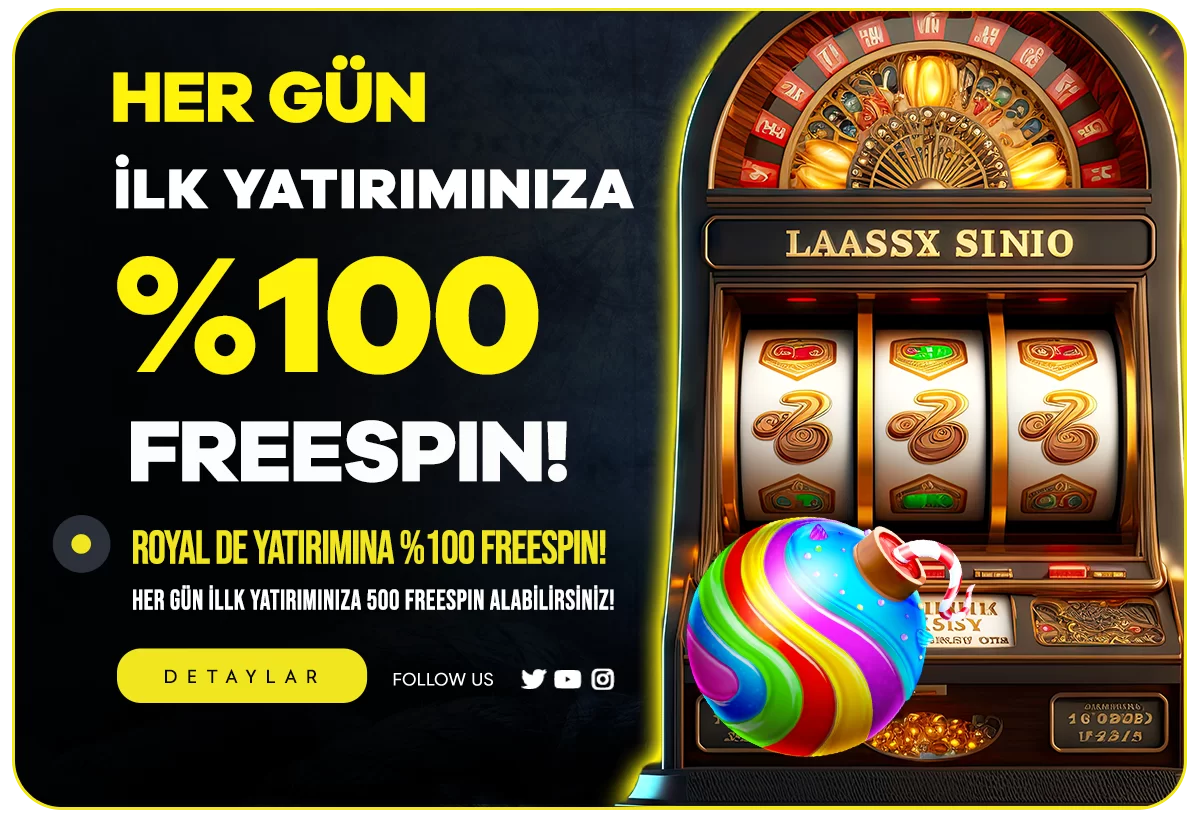 HER GÜN İLK YATIRIMA %100 FREESPİN