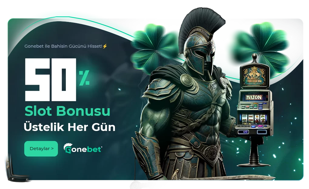 %50 SLOT BONUSU HERGÜN !