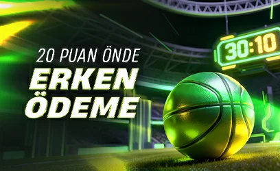 VİRUSBET Türkiye Basketbol Karşılaşmalarında 20 puan önde Erken Ödeme!