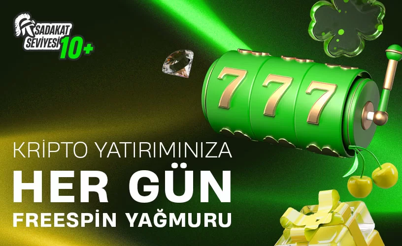 KRİPTO YATIRIMINIZA HER GÜN FREESPİN YAĞMURU