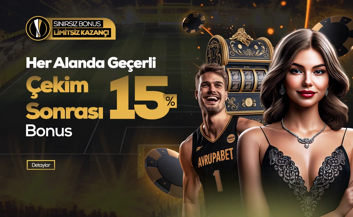 %15 ÇEKİM SONRASI KAYIP BONUSU!
