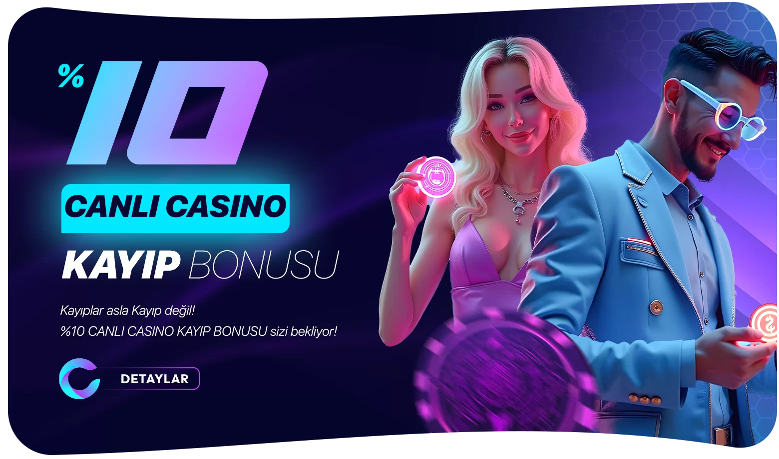 %10 CANLI CASINO KAYIP BONUSU