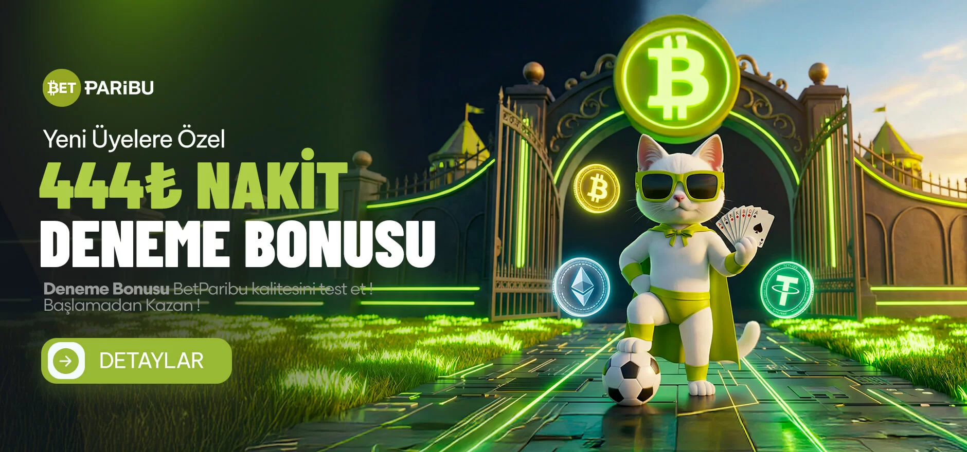 444 TL NAKİT DENEME BONUSU