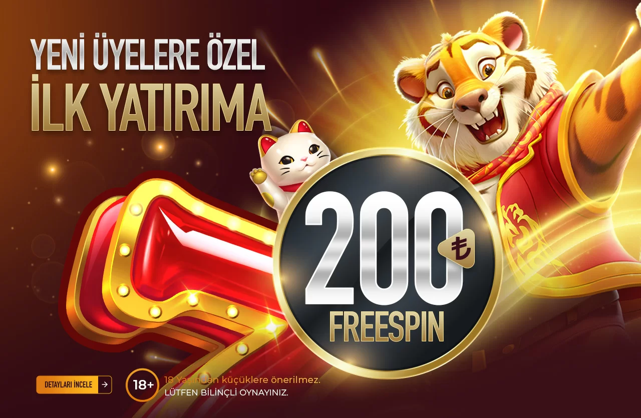 İLK YATIRIM 200 ₺ FREESPİN BONUSU