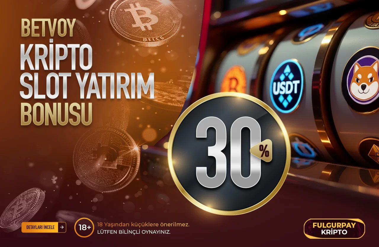%30 KRİPTO SLOT YATIRIM BONUSU