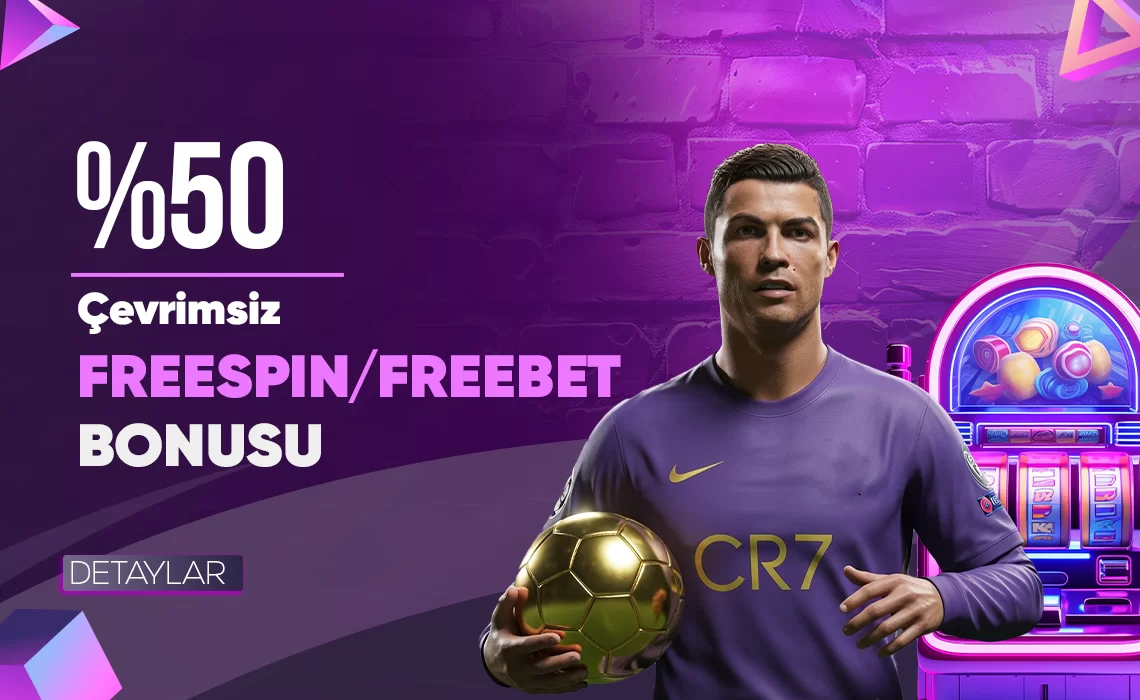 %50 ÇEVRİMSİZ FREESPIN VEYA FREEBET