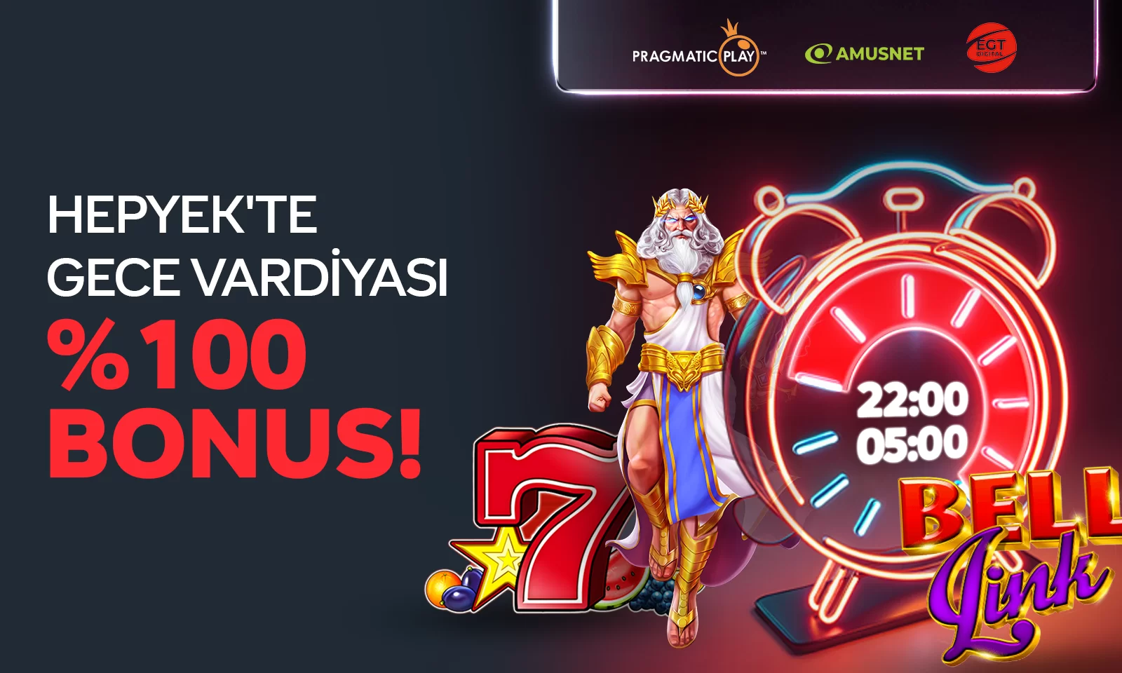 %100 GECE BONUSU!