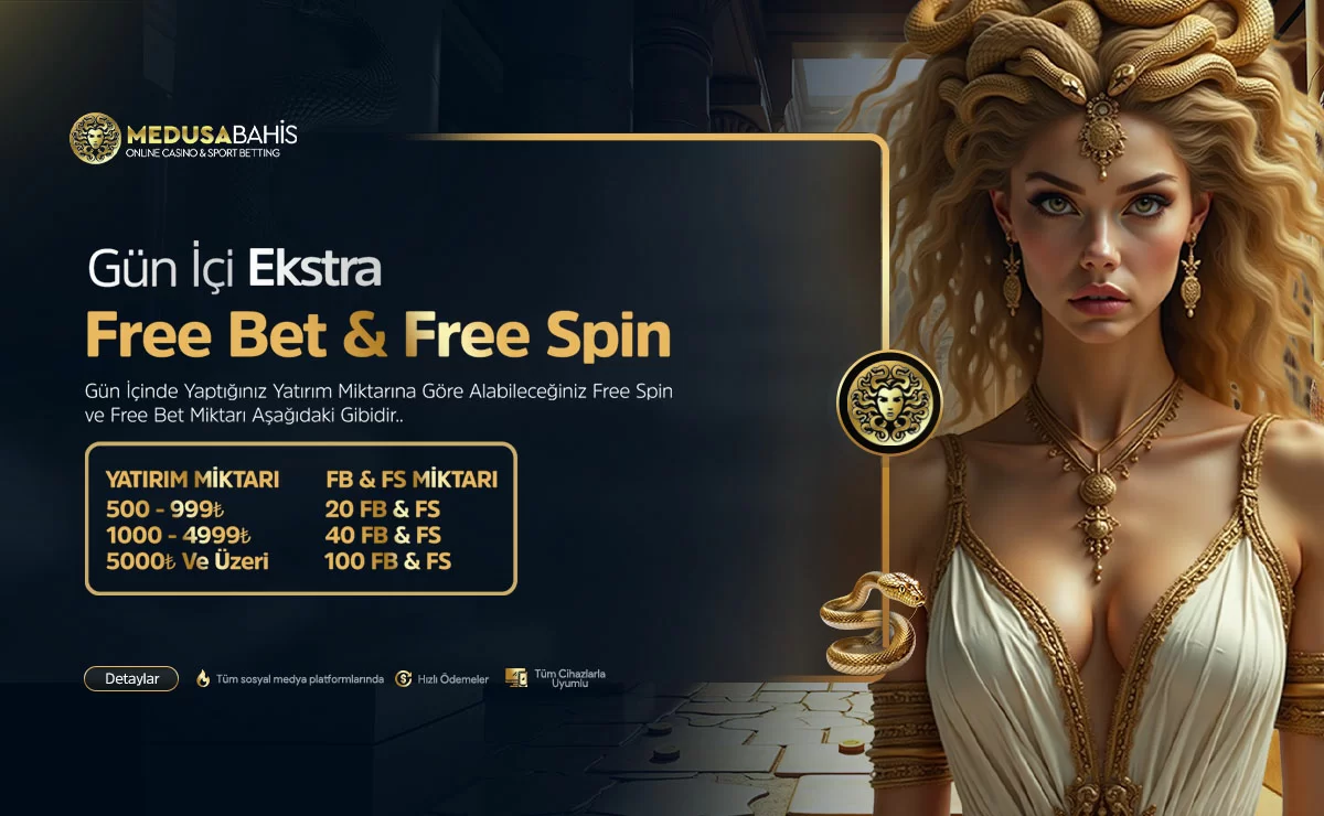 GÜN İÇİ EKSTRA FREE BET & FREE SPİN!
