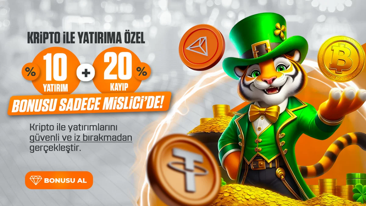 KRİPTO İLE YATIRIMA ÖZEL %10 YATIRIM + %20 KAYIP BONUSU