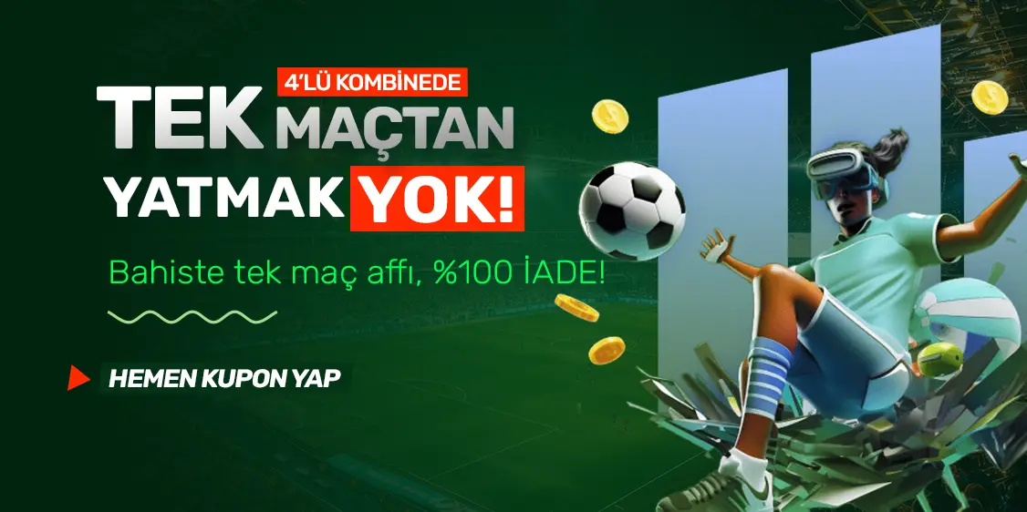 TEK MAÇTAN YATMAK YOK