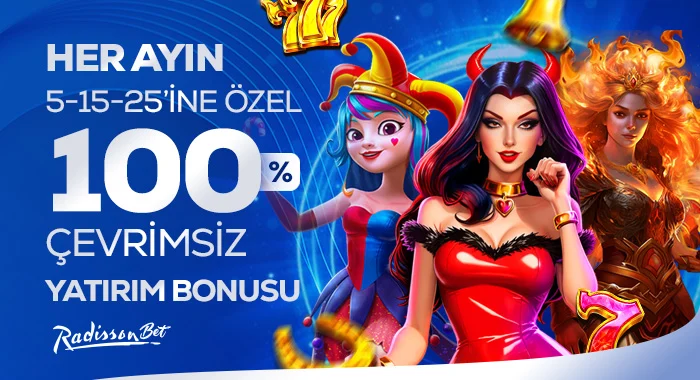 %100 Çevrimsiz Bonus ile Kazanma Şansını Katla!
