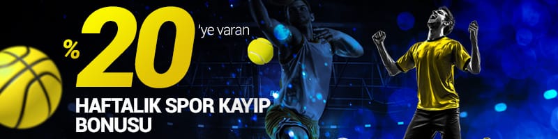 %20’ye Varan Haftalık Spor Kayıp Bonusu