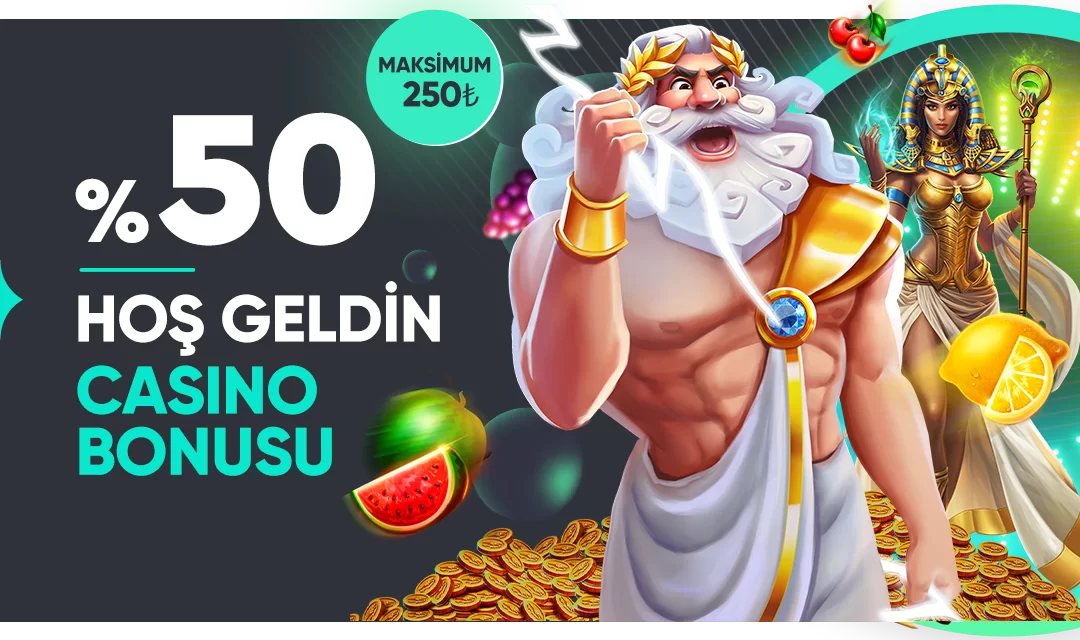 %50 HOŞGELDİN CASINO BONUSU