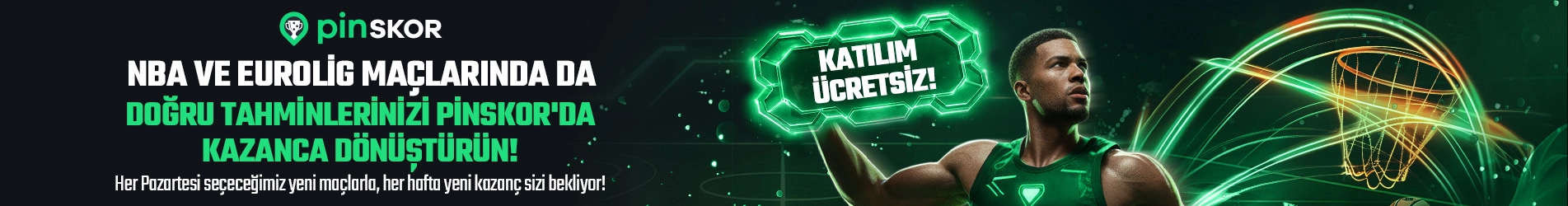 🏀 SEÇİLİ BASKETBOL MAÇLARINDA DA DOĞRU TAHMİNLERİNİZ PİNSKOR'DA KAZANCA DÖNÜŞSÜN! 🏀