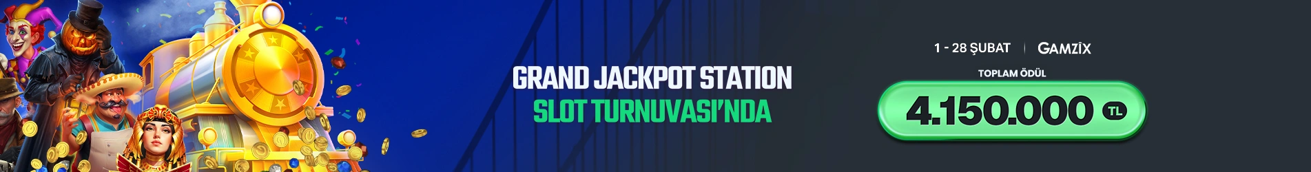 🎉 GAMZIX GRAND JACKPOT STATION SLOT TURNUVASI 🎉