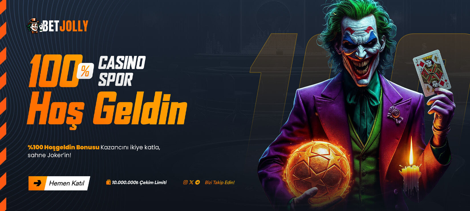 %100 HOŞ GELDİN BONUSU