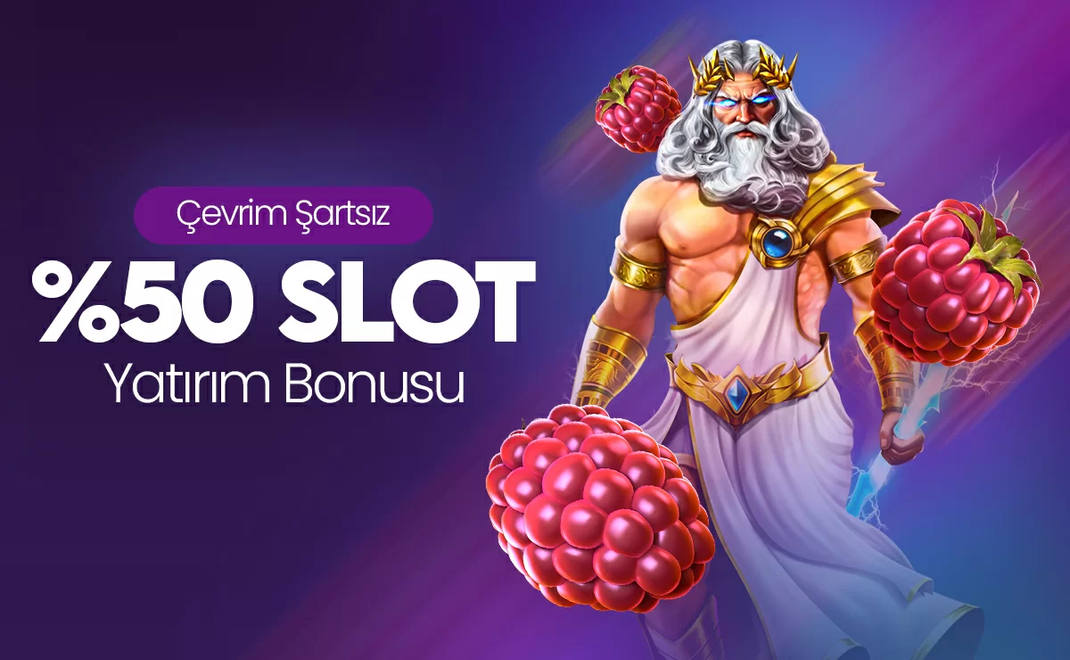 % 50 ÇEVRİMSİZ SLOT BONUSU