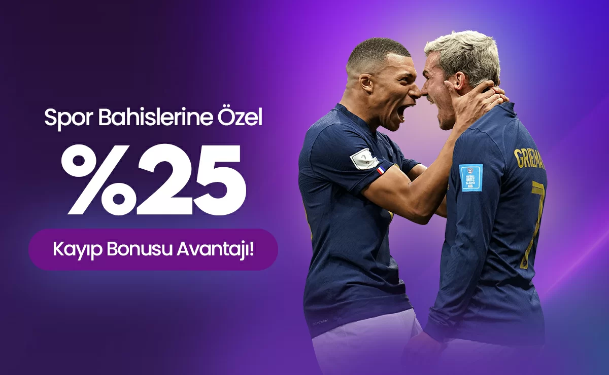 ANLIK %10-%15-%20 VEYA %25 KAYIP BONUSU