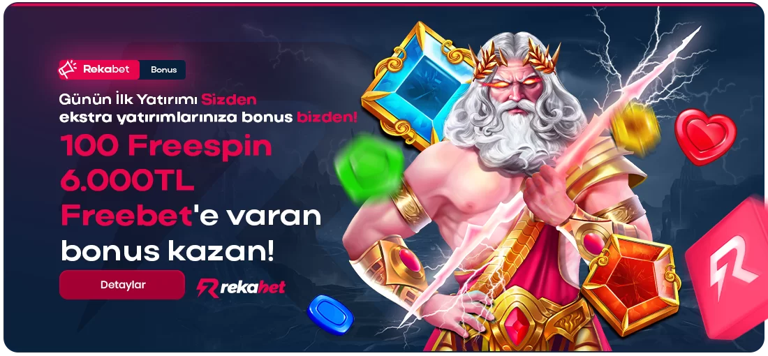 100 FREESPİN VE 6000TL FREEBET'E VARAN BONUS KAZAN!