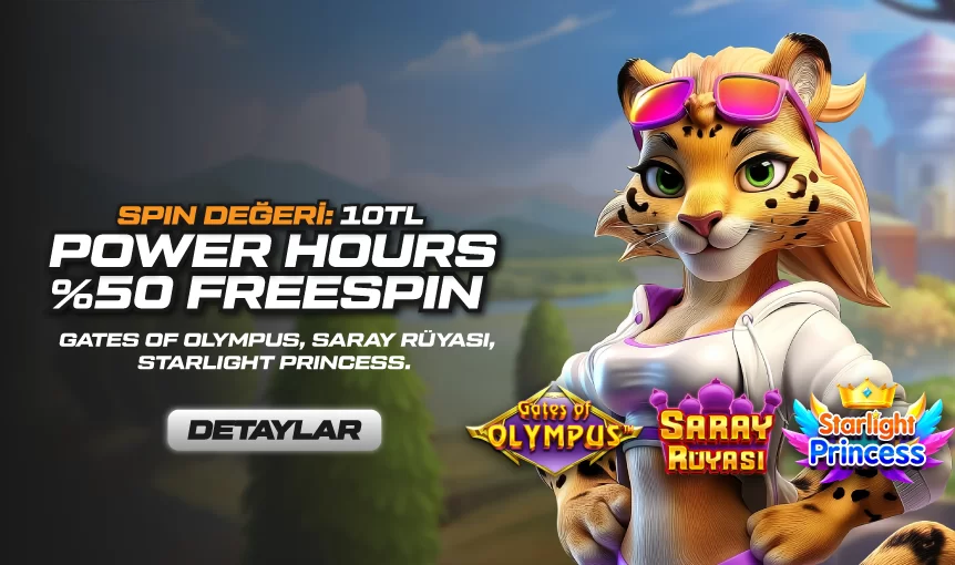 POWER HOURS %50 FREESPİN