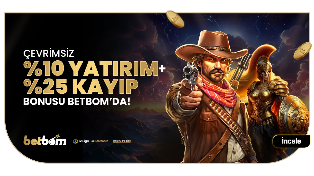 %10 ÇEVRİMSİZ YATIRIM BONUSU + %25 ANLIK KAYIP BONUSU
