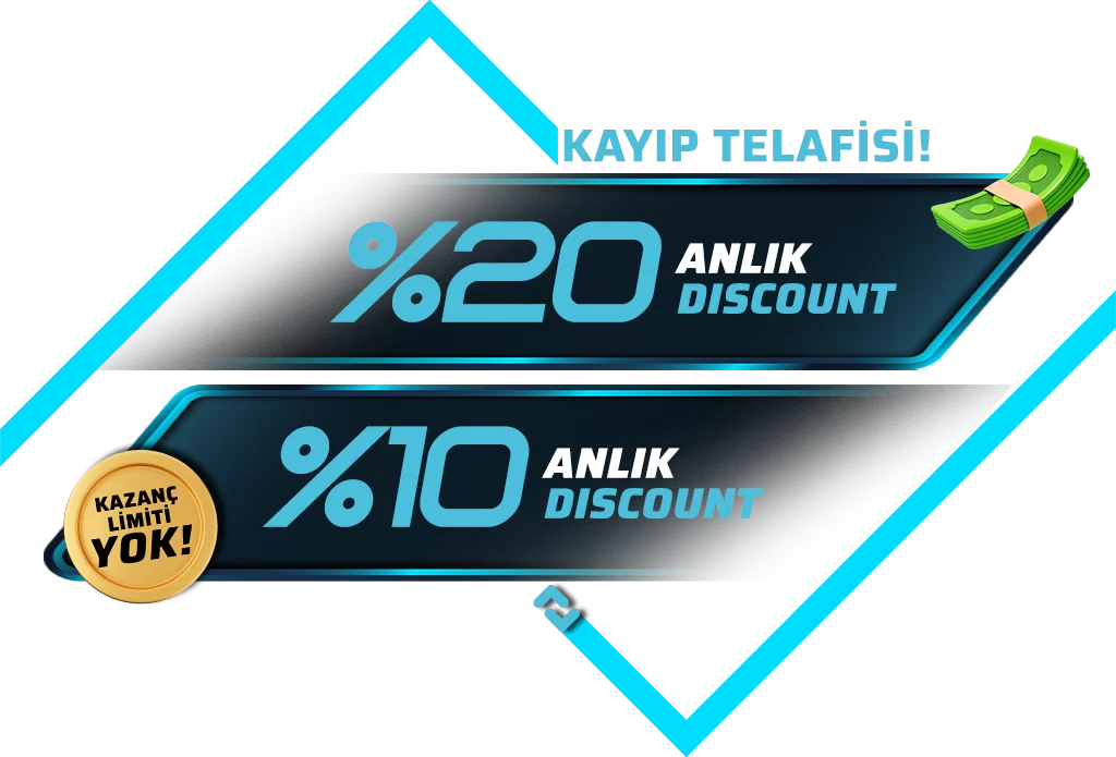 KAYIPLARINIZA ESNEK ÇÖZÜM: %20 VEYA %10 DİSCOUNT SEÇENEKLERİYLE KAZANCINIZI SİZ BELİRLEYİN!