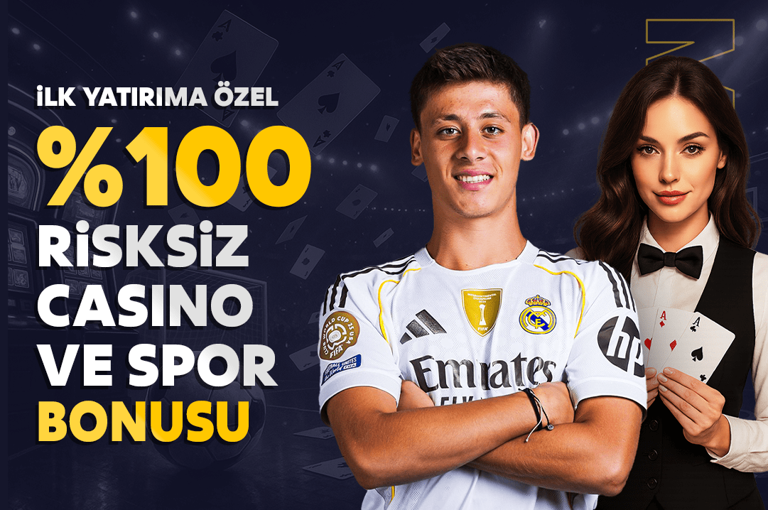 İLK YATIRIMA ÖZEL %100 RİSKSİZ CANLI CASİNO VE SPOR BONUSU