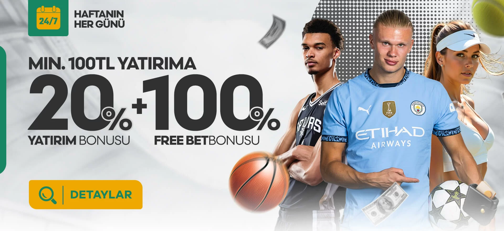 %20 ÇEVRİMSİZ SPOR YATIRIM + %100 FREEBET BONUSU !