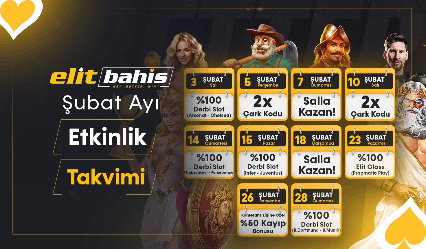 ŞUBAT etkinlik takvimi