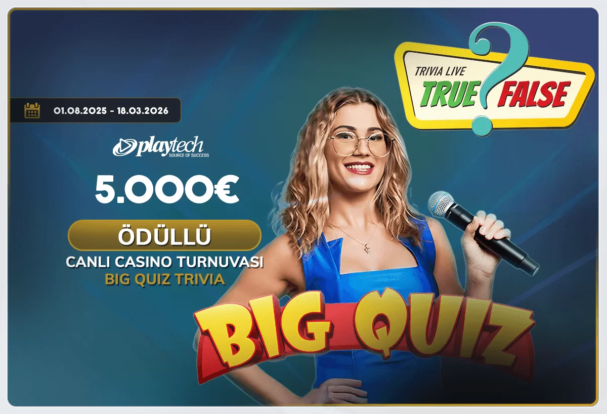 PLAYTECH LIVE - BIG QUIZ TRIVIA