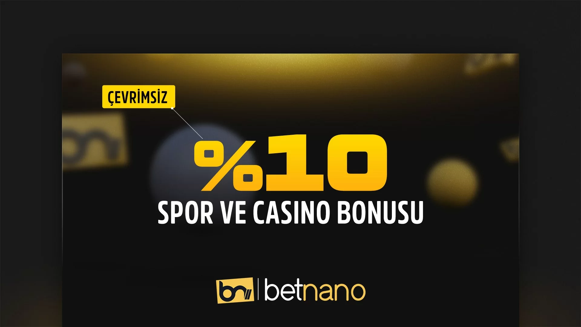 %10 SPOR & CASINO ÇEVRİMSİZ BONUS