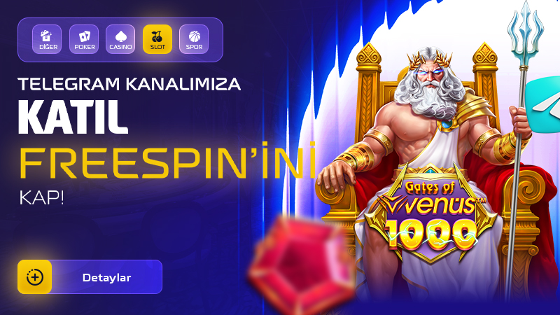 Telegram Kanalımızı Takip Et, Freespin'ini Kap!