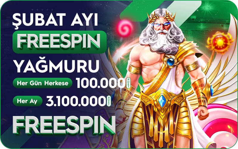 Şubat Ayı Freespin Yağmuru