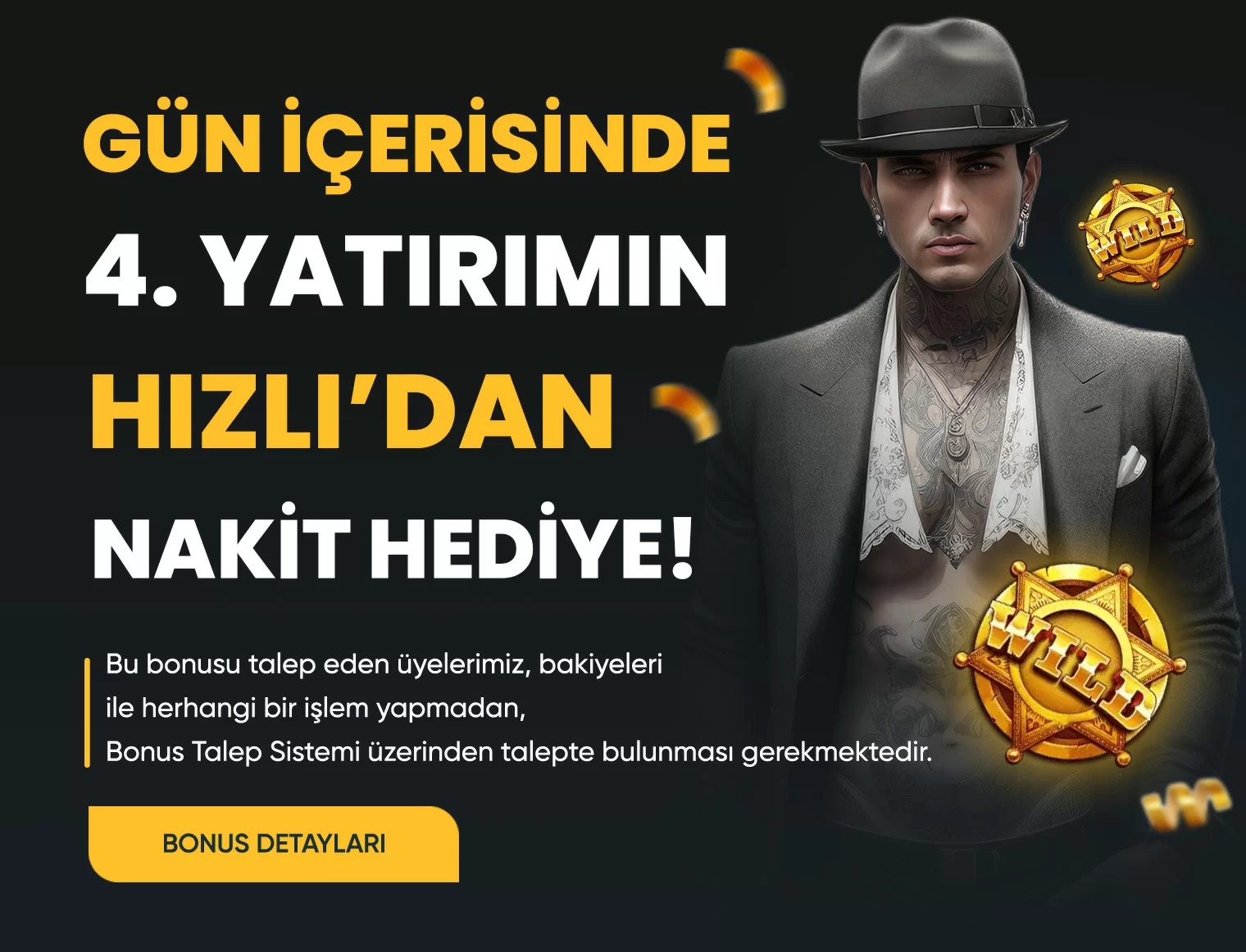 HIZLIBAHİS'TEN 4.YATIRIMIN HEDİYE!