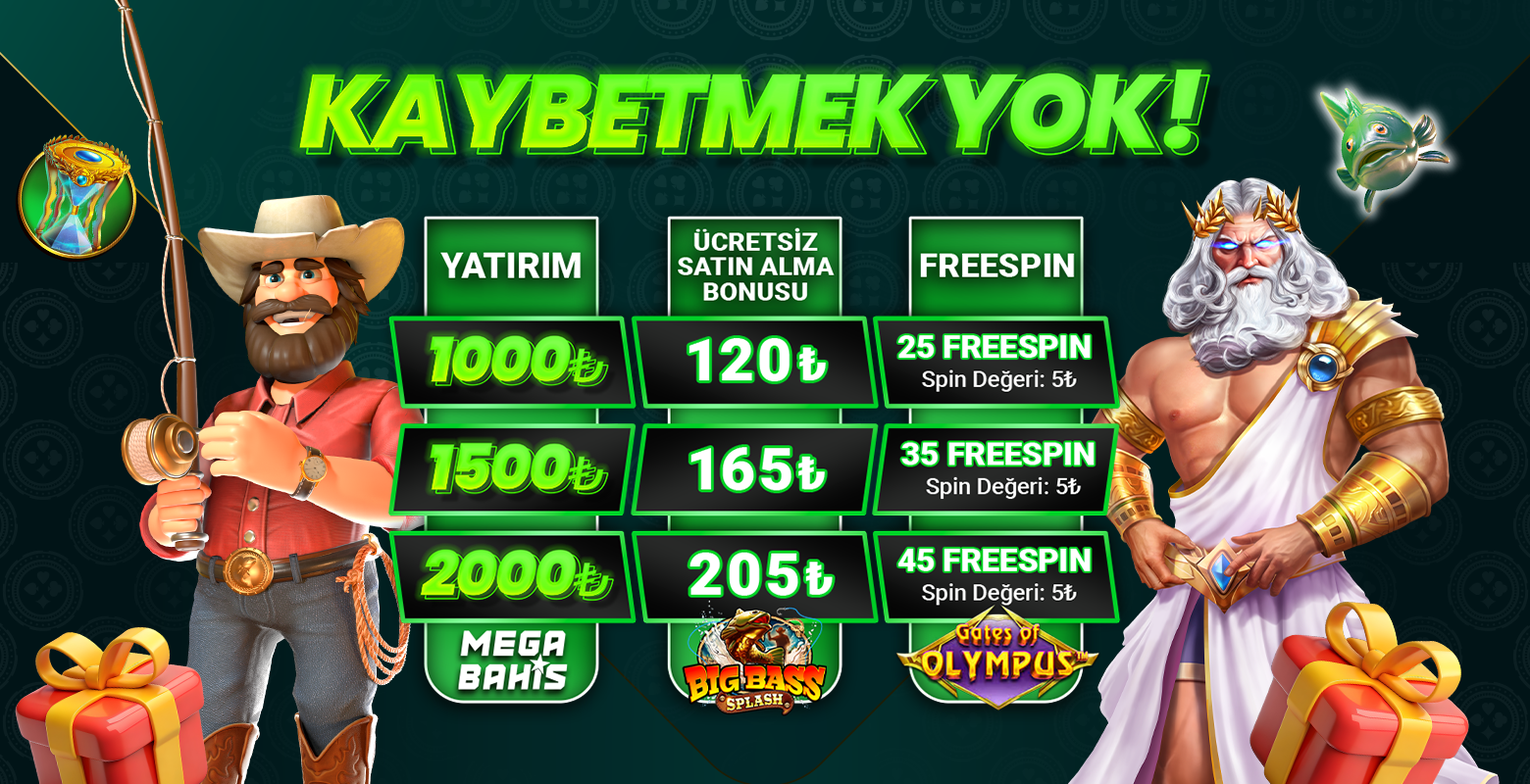 MEGABAHİS’TE KAYBETMEK YOK!